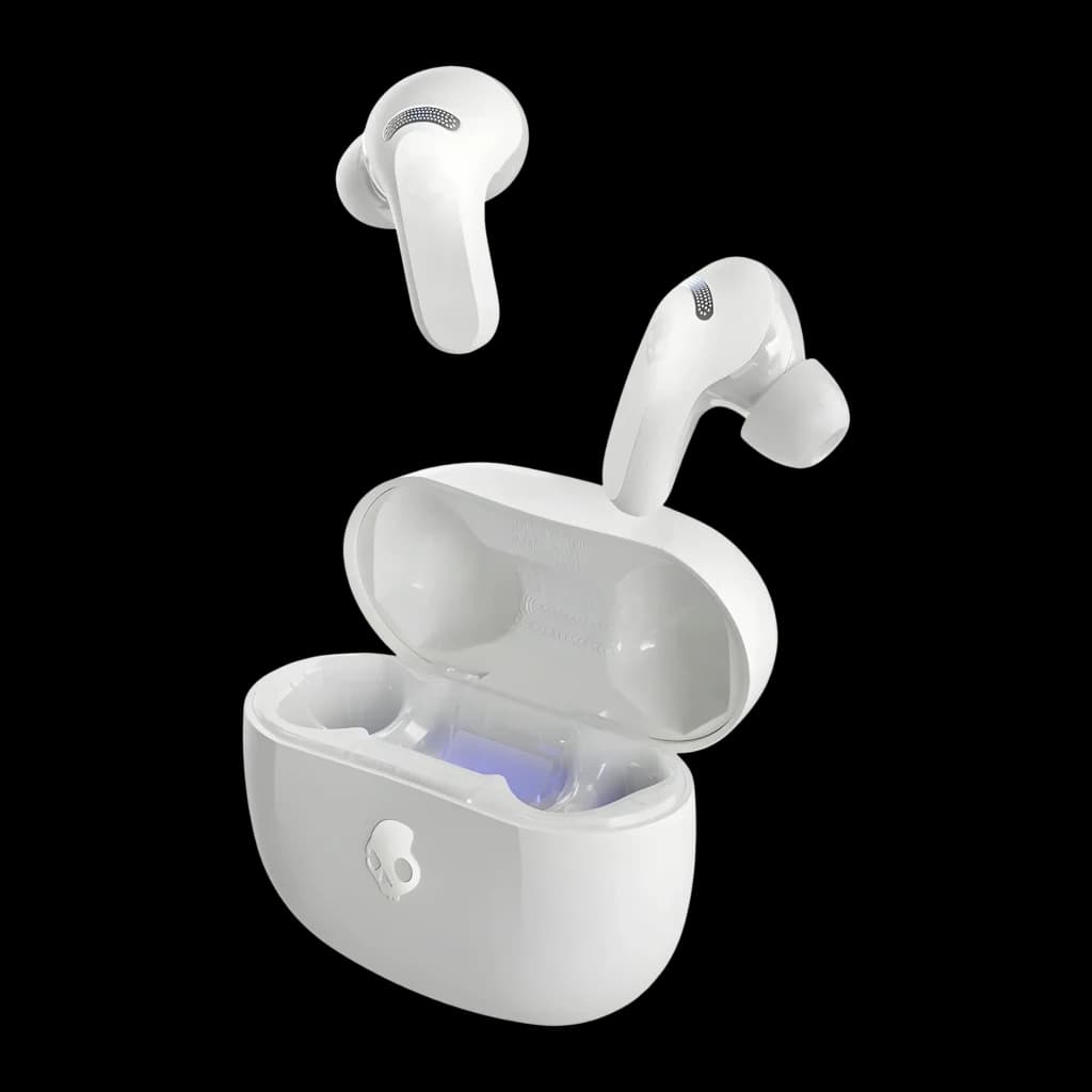 Écouteurs Skullcandy Rail ANC True Wireless Réduction de Bruit TWS Blanc