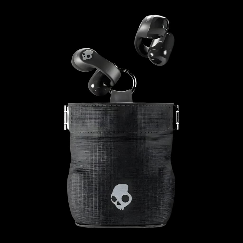 Écouteurs Skullcandy Push 720 Open-Ear Bluetooth 5.3 6h + 24h étui IP67 Noir/Argent - écouteurs flottant au-dessus