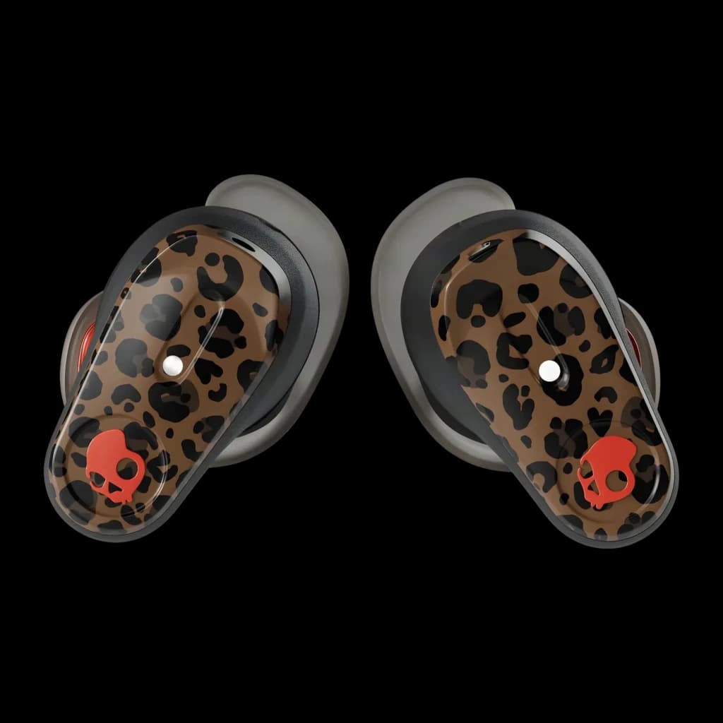 Écouteurs sans fil TWS Skullcandy Method 360 ANC Leopard avec réduction de bruit active Noir Multicolor - les deux écouteurs