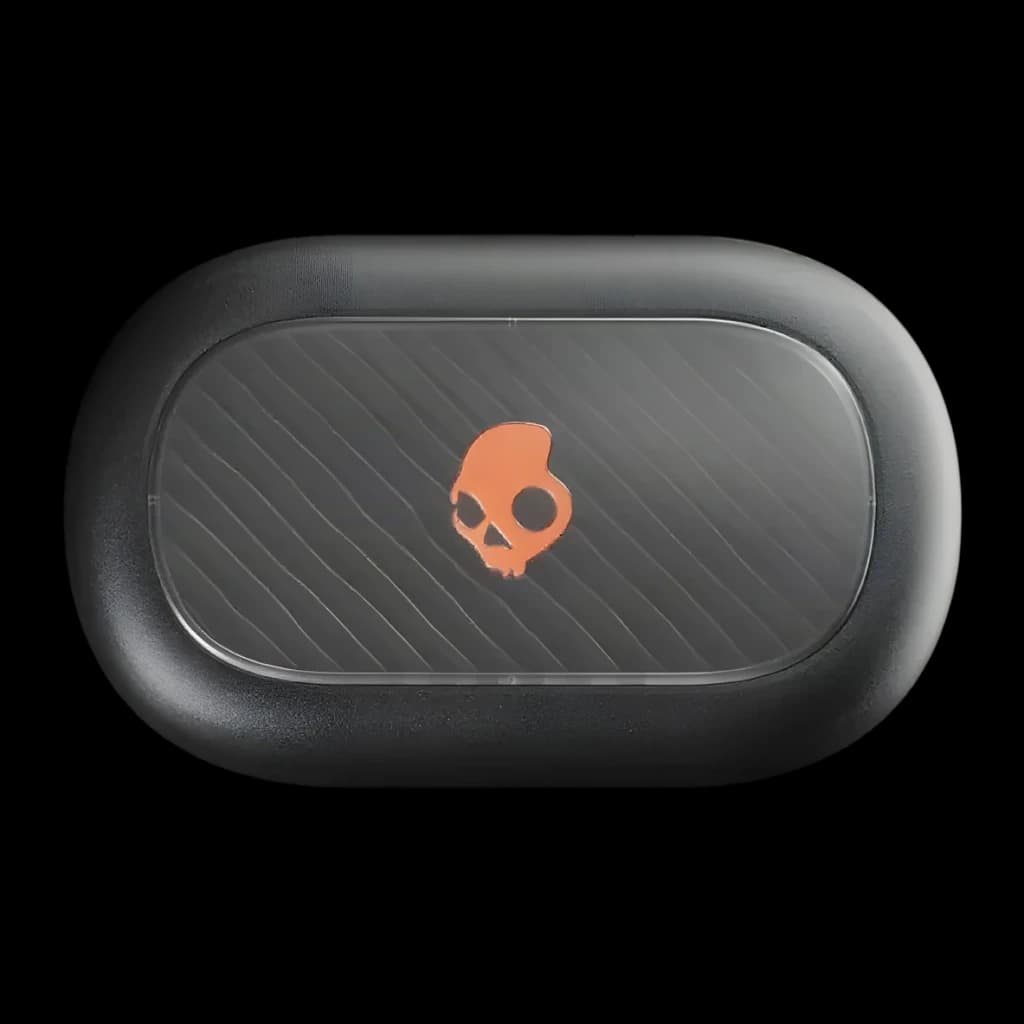 Auriculares Skullcandy Push ANC Cancelación de Ruido In-Ear Bluetooth 5.3 Negro/Naranja - tapa del estuche