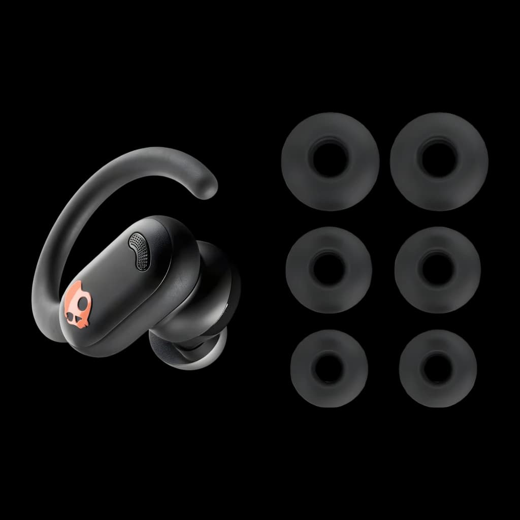 Auriculares Skullcandy Push ANC Cancelación de Ruido In-Ear Bluetooth 5.3 Negro/Naranja - earbud izquierdo