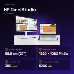 All-in-One HP OmniStudio 16GB/1TB SSD Blanco Intel Core 5 120U 27 pulgadas Sin Sistema Operativo 27-cu0004ns - 16 GB