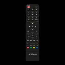 Récepteur satellite Strong Noir HD Enregistrement USB SRT7030 - vue frontale avec touches numériques, OK