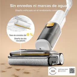 Aspirateur Balai Roborock F25 RT Gen 2 Blanc Sec et Humide Sans Fil 20000Pa 38min - double racleur 0%