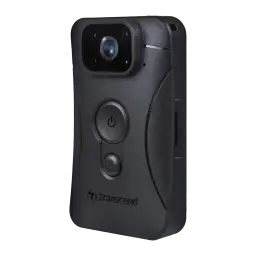 Câmara corporal Transcend DrivePro Body 10 64GB Wi-Fi Full HD 1080p IPX4 Preto - lente frontal, botão