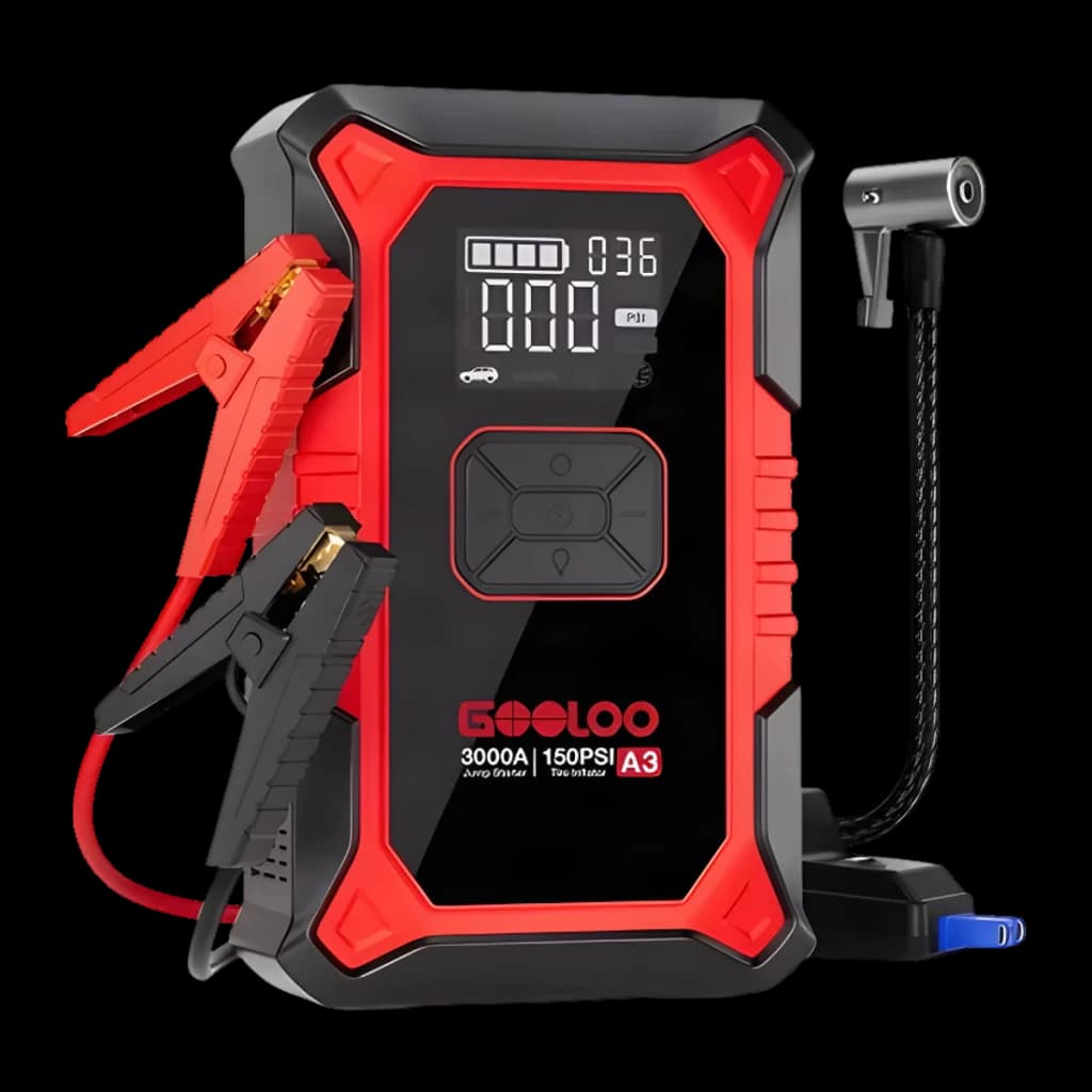 Arrancador de Bateria GOOLOO A3 3000A até 9L Gasolina / 6,5L Diesel