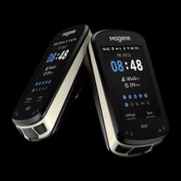 Compteur GPS vélo Magene C506 SE Noir 17h (24h économie) - écran frontal avec données et vue latérale