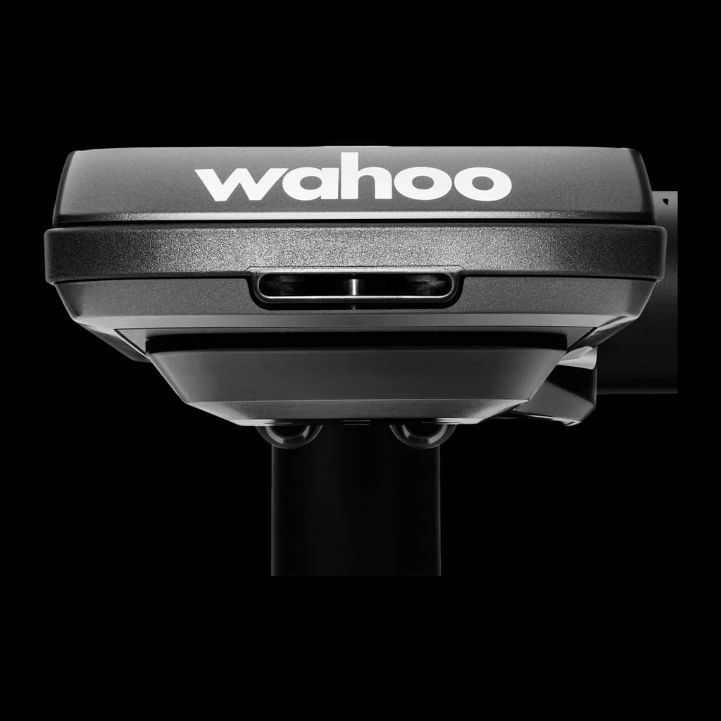 Cyclocomputer GPS Wahoo Fitness ELEMNT ACE WFCC7 Noir 30h - logo Wahoo, port USB et support guidon