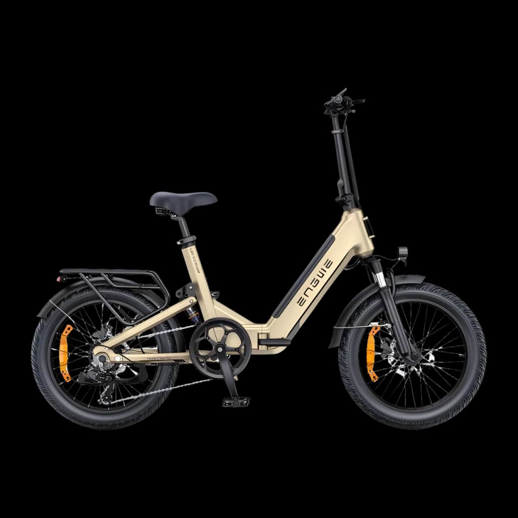 Vélo électrique pliant ENGWE L20 3.0 Boost 250W 135km 25km/h Or - cadre doré avec batterie intégrée, pneus fat