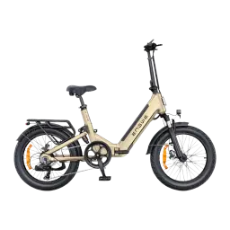 Vélo électrique pliant ENGWE L20 3.0 Boost 250W 135km 25km/h Or - cadre doré avec batterie intégrée, pneus fat