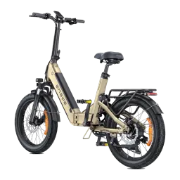 Vélo électrique pliant ENGWE L20 3.0 Boost 250W 135km 25km/h Or - porte-bagages, selle, freins à