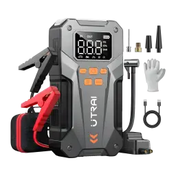 Arrancador de Bateria UTRAI JS20 Cinzento 800A até 8,5L gasolina / 7,0L diesel - pinças