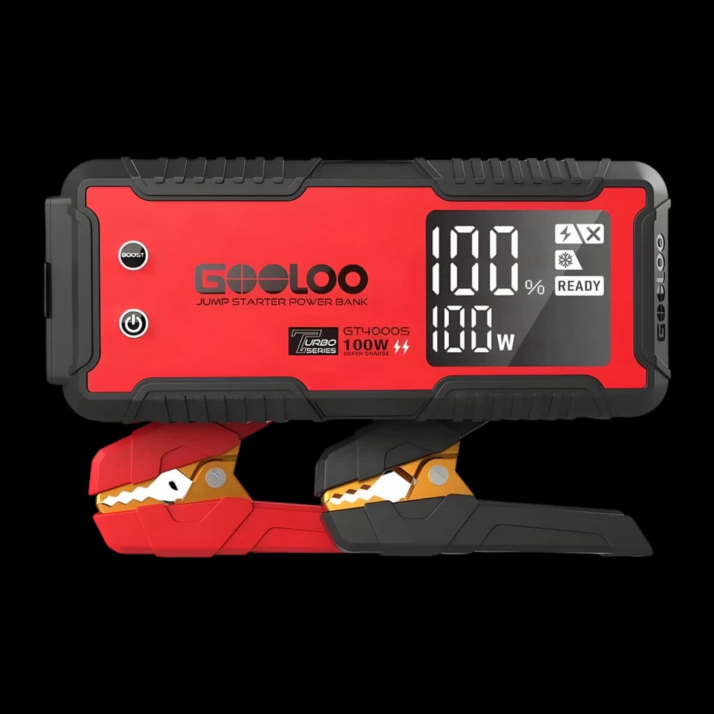 Arrancador de bateria GOOLOO 4000A até 12L Gasolina / 10L Diesel GT4000S