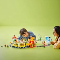 LEGO DUPLO Gran Tren Interactivo 10428 103 piezas 3+ años - niño y adulto jugando con circuito oval completo montado