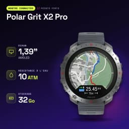 Polar Grit X2 Pro GPS 10ATM Bateria 10 Dias Cinzento - características, 48,6 mm