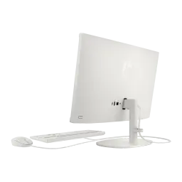All-in-One HP 8GB/512GB SSD Blanco Intel N100 21.4 pulgadas Windows 11 Home 22-dg0041ns - logo HP, puertos