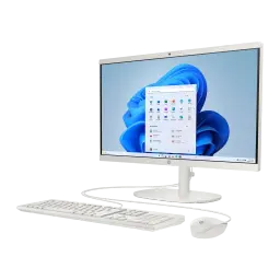 All-in-One HP 8GB/512GB SSD Blanco Intel N100 21.4 pulgadas Windows 11 Home 22-dg0041ns - pantalla con Windows