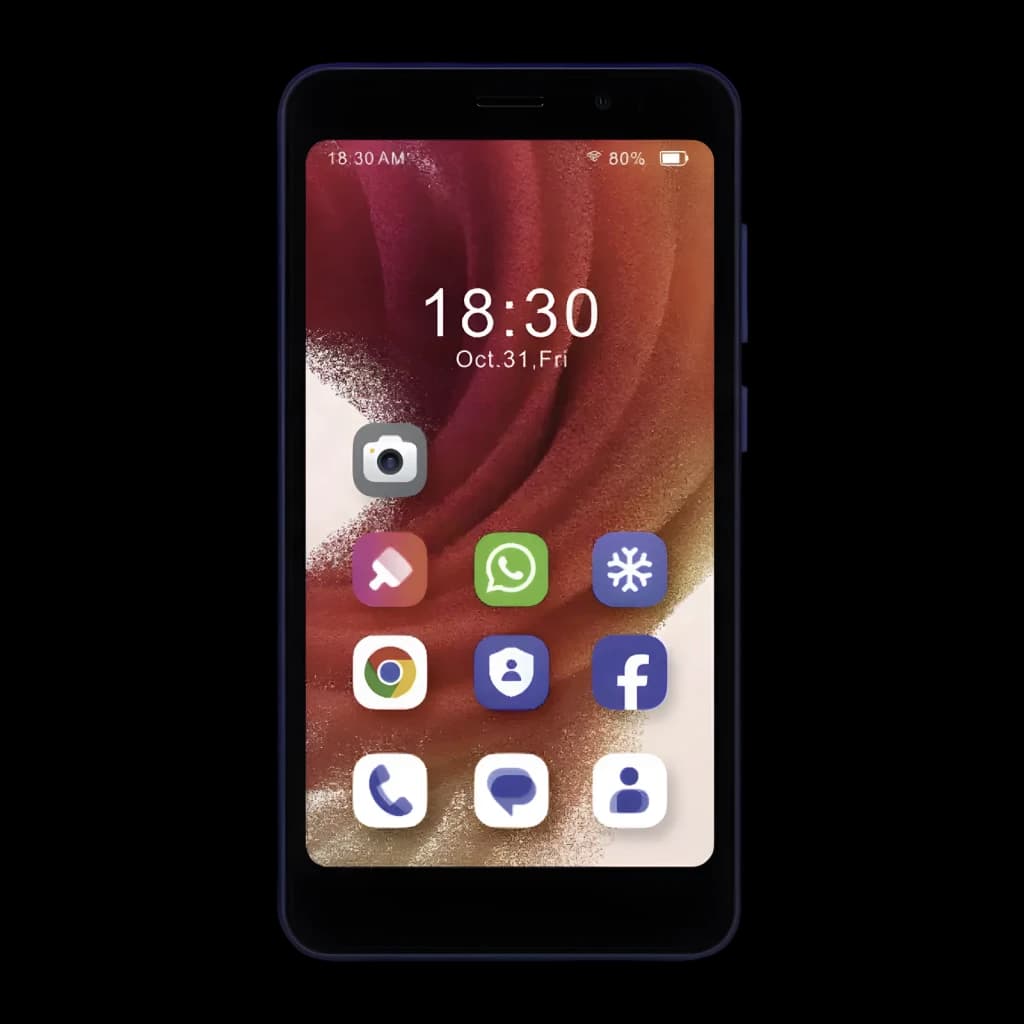 Bea-fon AGM Note N2 3Go/32Go Bleu 4.96 pouces 3000mAh 5MP - écran allumé avec icônes d'apps et horloge 18:30