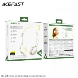 Casque Acefast H8 Réduction de Bruit Active Bluetooth 5.4 60h Or - 500 mAh