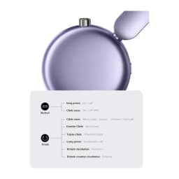 Casque Acefast H8 Réduction de Bruit Active Bluetooth 5.4 60h Or - DC 5V 1A (USB-C)