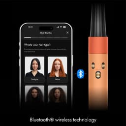 Moldeador de pelo Dyson Airwrap i.d. Straight + Wavy Pátina Cerámica/Topacio Naranja - conexión Bluetooth con app