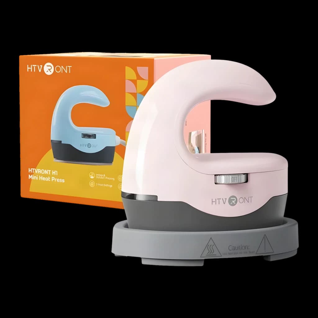 Presse thermique HTVRONT HPM02 Mini4 150W Rose - 10,1 x 6,0 x 9,8 cm