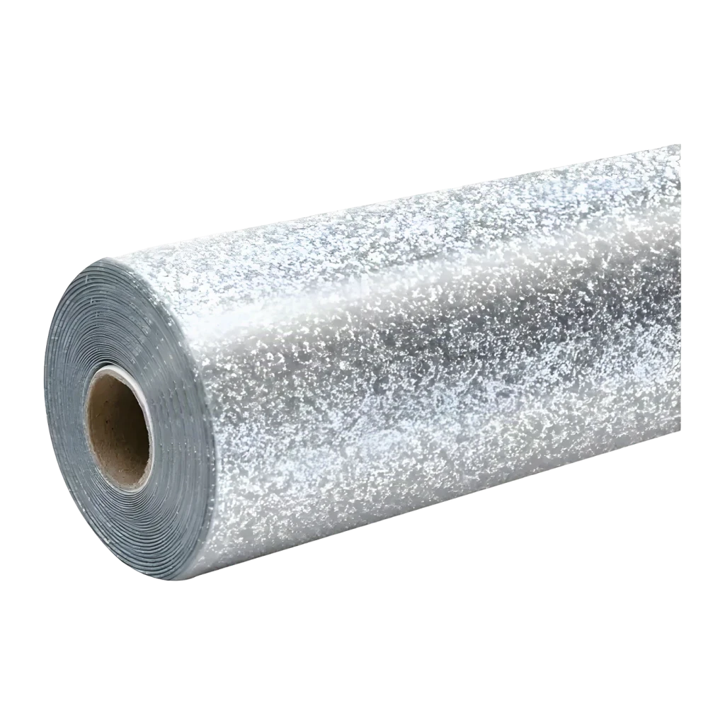 Vinyle textile thermocollant HTVRONT Glitter Heat Transfer Film 30,5 x 90 cm Argent