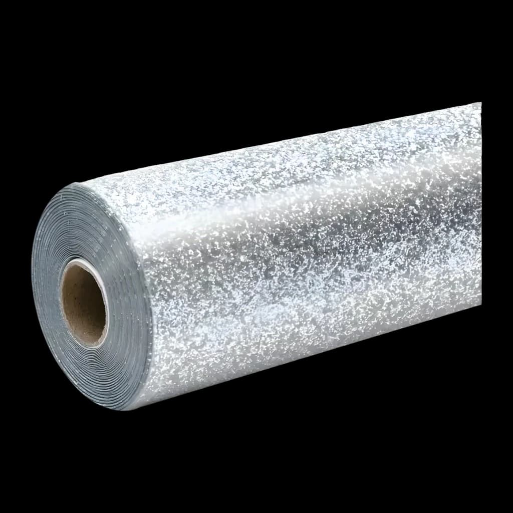 Vinyle textile thermocollant HTVRONT Glitter Heat Transfer Film 30,5 x 90 cm Argent