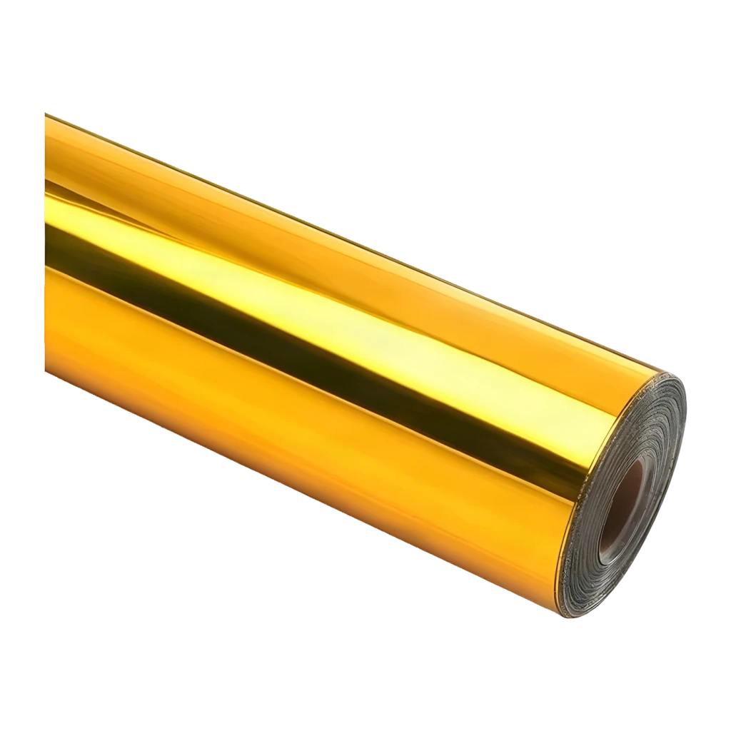 HTVRONT Vinil Cromado Metalizado 30,5x90cm Dourado
