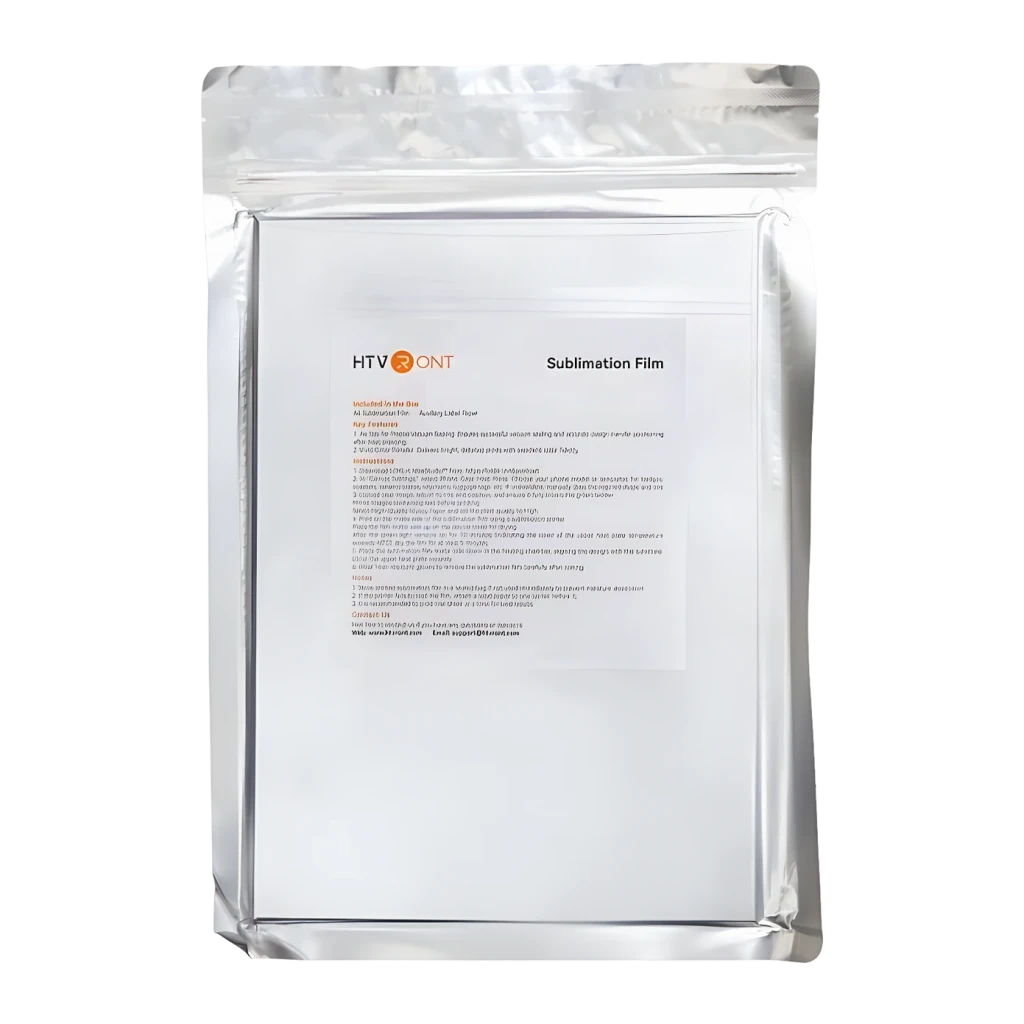 Feuille HTVRONT Film Sublimation A4 Pack 20 feuilles 21x29,72 cm Résistante à l'eau Blanc