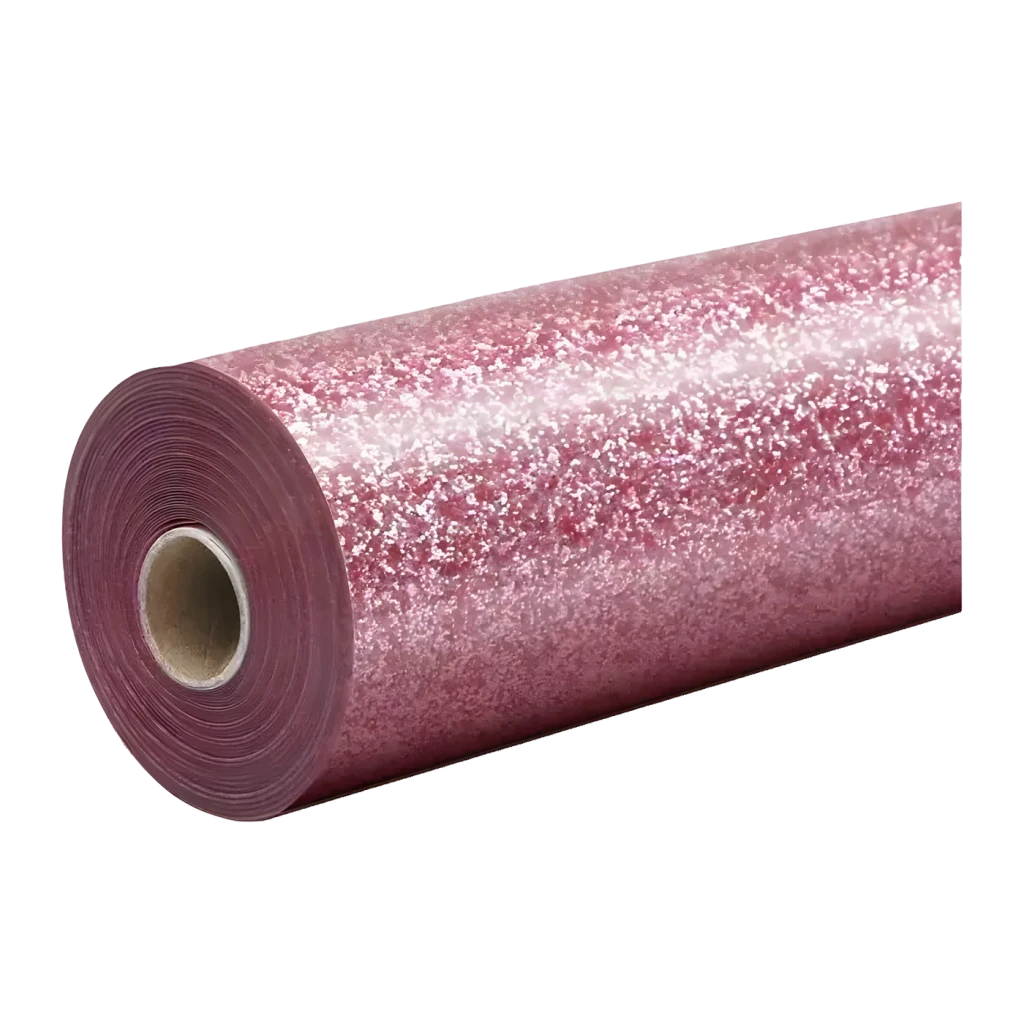 HTVRONT Vinyle textile pailleté 30,5 x 90 cm Rose