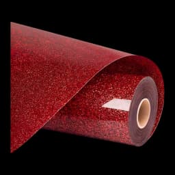Vinyle textile thermocollant HTVRONT pailleté 30,5 x 90 cm Rouge - 30,5 cm × 90 cm