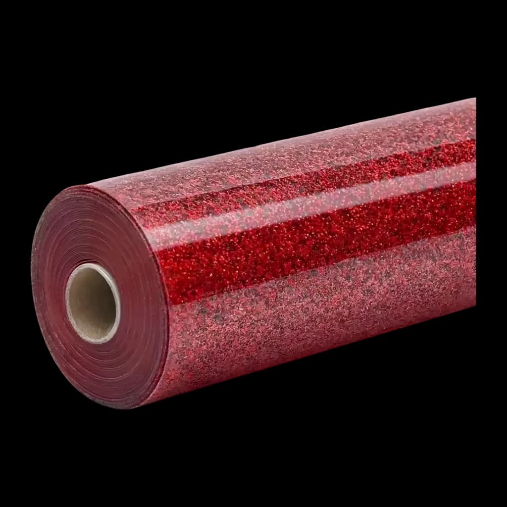 Vinyle textile thermocollant HTVRONT pailleté 30,5 x 90 cm Rouge