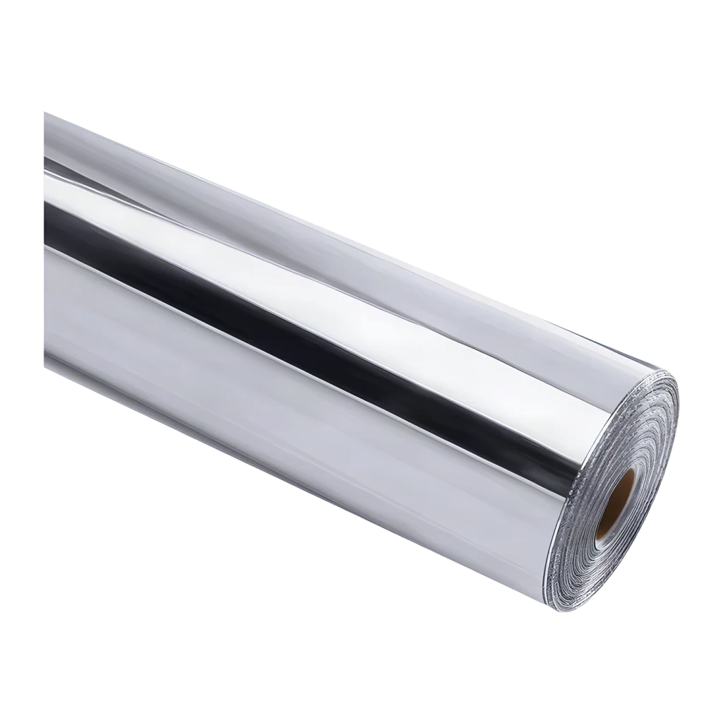 Vinyle adhésif HTVRONT Chrome Metallic 30,5 x 90 cm Argent