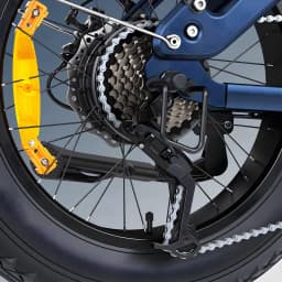 Bicicleta eléctrica ENGWE Engine Pro 3.0 Boost 250W 130km 25km/h Azul - cassette, desviador y cadena