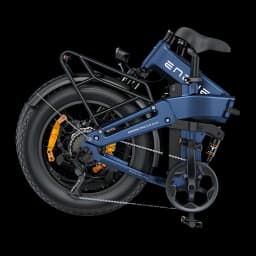 Bicicleta eléctrica ENGWE Engine Pro 3.0 Boost 250W 130km 25km/h Azul - chasis azul plegado, cassette, frenos
