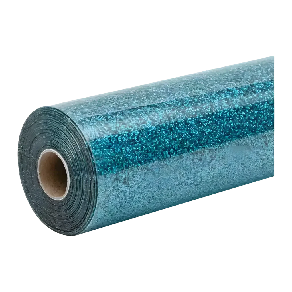 Vinyle thermocollant HTVRONT Glitter HTV 30,5 x 90 cm Bleu
