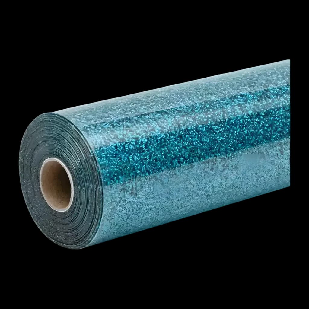 Vinyle thermocollant HTVRONT Glitter HTV 30,5 x 90 cm Bleu