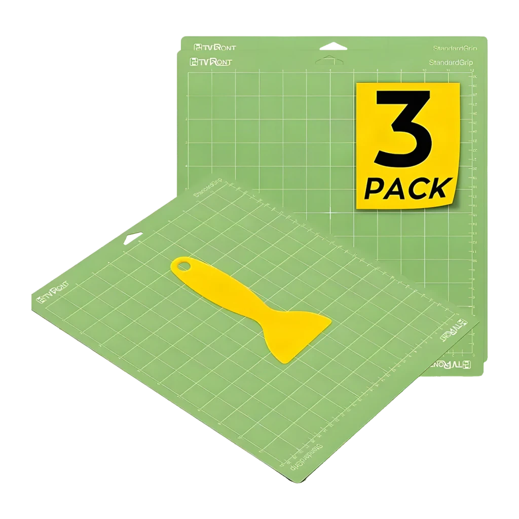 Tapis de Coupe HTVRONT pour Plotter Lot de 3 34,8 x 37 cm Vert