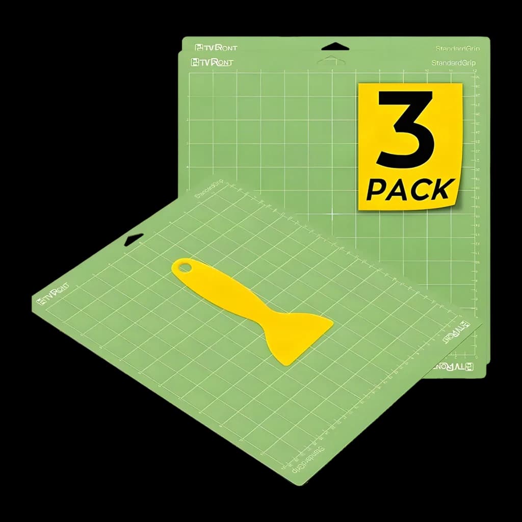 Tapis de Coupe HTVRONT pour Plotter Lot de 3 34,8 x 37 cm Vert