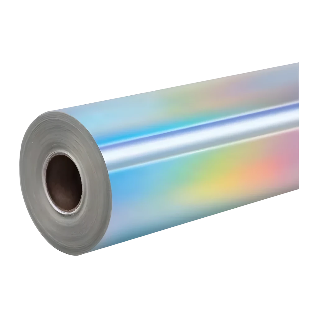 Vinil adesivo HTVRONT Holográfico 30,5 x 90 cm Prata
