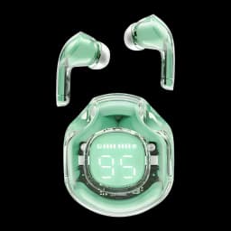 Écouteurs Acefast T8 Crystal TWS Bluetooth 5.3 30h (7h+étui) IPX4 Menthe