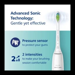 Brosse à Dents Électrique Philips Sonicare 4100 Series 14 Jours 2 Modes Blanc HX3681/33 - technologie sonique