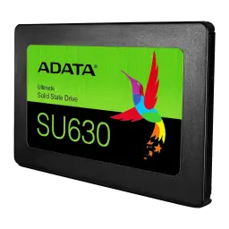 SSD ADATA Ultimate SU630 480GB 2.5 pulgadas SATA Negro - etiqueta verde con logo y colibrí multicolor