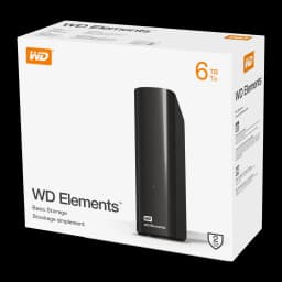 Disco rígido externo WD Elements Desktop 6TB USB 3.0 Preto - 6 TB
