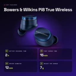 Écouteurs Bowers & Wilkins Pi8 True Wireless Réduction de Bruit TWS Bleu Nuit Midnight - caractéristiques, USB