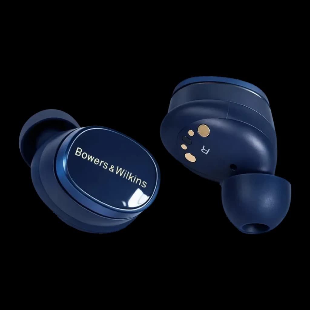 Écouteurs Bowers & Wilkins Pi8 True Wireless Réduction de Bruit TWS Bleu Nuit Midnight - vue arrière
