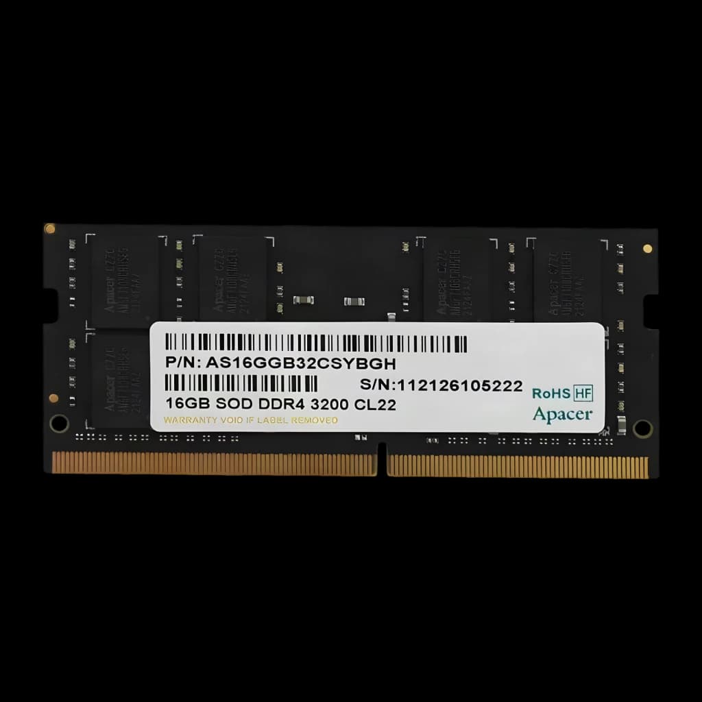 Módulo RAM Apacer SO-DIMM DDR4 16GB 3200MHz 1x16GB Preto