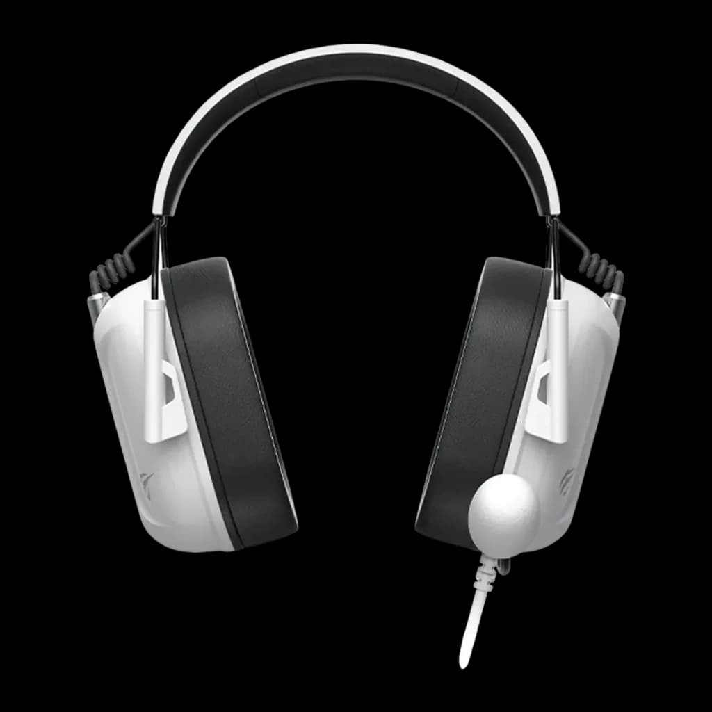 Auriculares Gaming Havit H2033D Inalámbricos Micrófono Driver 50mm Negro/Blanco - almohadillas negras, arco