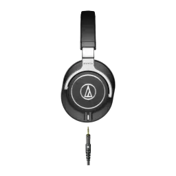 Auriculares Audio-Technica Diadema Cable Jack 3.5mm 45mm Driver Negro ATH-M70X - cápsula con logo y conector
